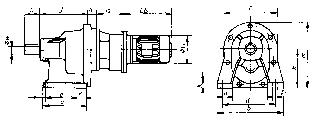 U系列齒輪減速三相異步電動(dòng)機(jī)